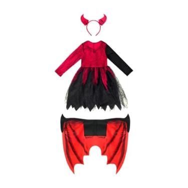 Imagem de Deevoka Fantasia de diabinho de Halloween para performance no palco, Multicolorido, M