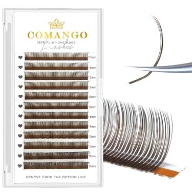 Imagem de CoMango Marrom 5D Flora Spikes Cílios Spikes Extensões de Cílios Flor Wispy Extensões de Cílios C/D/LC Culry Individual Premade Fans 5D Spikes Volume Cílios Visual Natural (0,07-LC-Mix10-17mm)