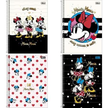 Imagem de Caderno 01X1 Capa Dura Minnie 80 Folhas - Pacote com 4 Unidades - Tili