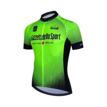 Imagem de Camisa de Ciclismo Masculina Leve e Sem Costura Aero Tour Giro d'Itali