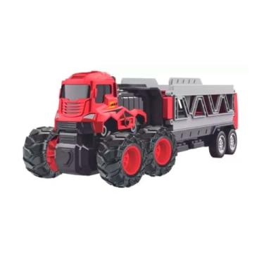 Imagem de Zoop Toys, Caminhão Fricção Cegonha Lançador Carrinhos Pista