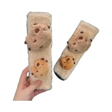 Imagem de Capa De Cinto De Segurança De Carro Em Pelúcia Macia De Capivara De De