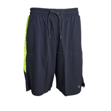 Imagem de Short Masculino Tactel Projeto sport Plus Size Detalhe Neon