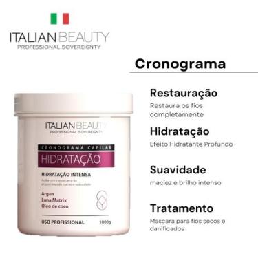 Imagem de Mascara hidratação italian bealty tratamento pos escova progressiva li