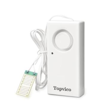 Imagem de Topvico Alarme de Sensor de Água para Casa, Bomba de Depósito, Porões, Detector de Vazamento de Aquecedor de Água para Trailers, Sensor de Inundação de Umidade Por Transbordamento, (, Branco)