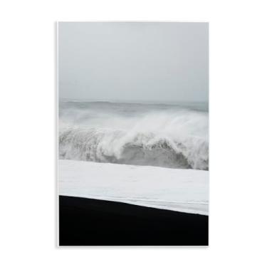Imagem de Stupell Industries Arte de placa de parede de espuma de praia, design por Jade Sharp Photo, 48 x 33