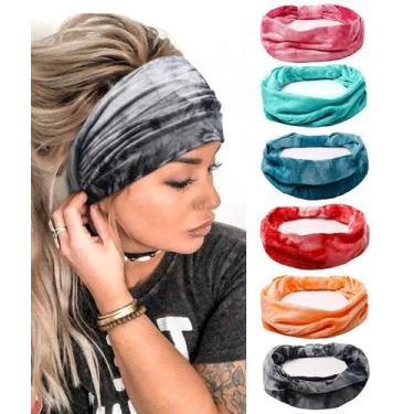 Imagem de Bandanas Tobeffect African Wide Tie Dye para mulheres x6