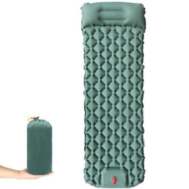 Imagem de Colchão Inflável Automático Trekking Solteiro em Nylon 215x58x6 cm ZEL