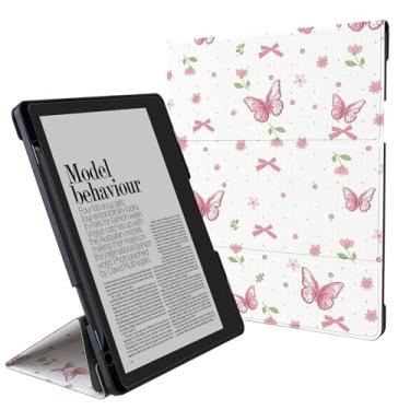 Imagem de Idocolors Capa de suporte para Kindle Scribe - Capa de couro Tri-Folio com suporte para caneta, hibernar/despertar automático - compatível com Kindle Scribe de 10,2 polegadas (versão 2022/2024