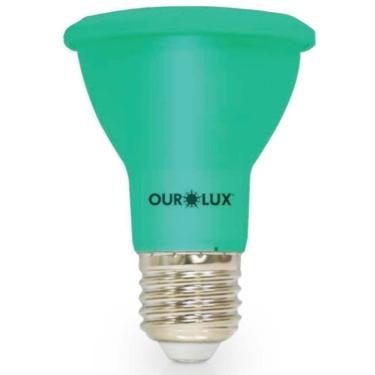 Imagem de Lâmpada Superled Par 20 Ip65 6 Watts 38º Verde - 05485 - Ourolux Lamp.superled Par 20 6w Ip65 38g Verde