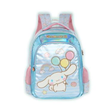 Imagem de Mochila Cinnamoroll Costas Meninas Passeio Escolar Infantil, Azul