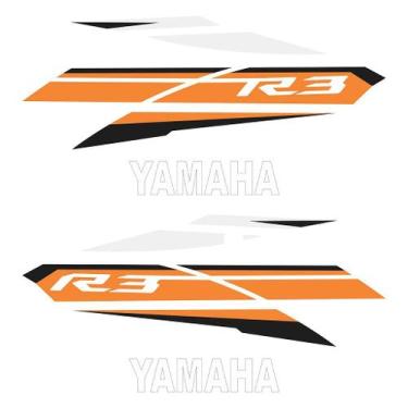 Imagem de Adesivo Protetor Tank Pad Yamaha YZF R3 2017 - Alta Resistência e Bril
