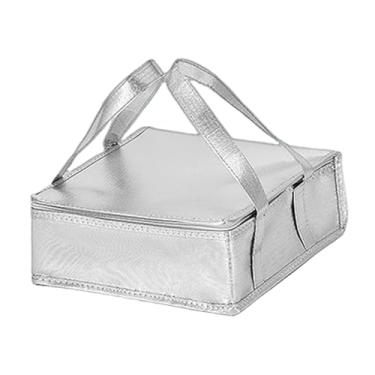 Imagem de ＫＬＫＣＭＳ Bolsa de transporte para pizza com isolamento térmico, leve, reutilizável, multifuncional, bolsa aquecedora de pizza para uso pessoal, residencial, 8 Inch