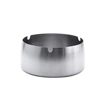 Imagem de Cinzeiro de cigarro à prova de vento cinzeiro de aço inoxidável engrossado à prova de vento cinzeiro para fumar criativo casa, hotel, escritório, mesa, cinzeiro de metal para cigarro