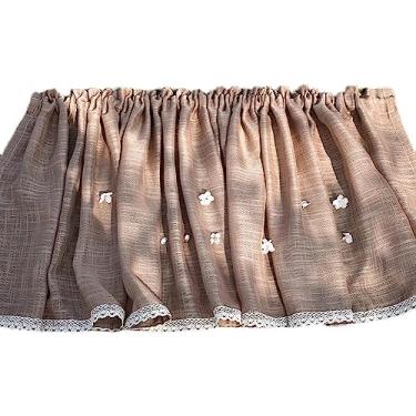 Imagem de Cortina curta de cozinha, cortinas semitransparentes, leves e respiráveis, cortinas de janela de meia cozinha, protegem sua privacidade, cortinas de voile de janela, para quarto, sala de estar, sala