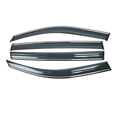Imagem de GRJQRKHZ Defletor de janela lateral de carro para L&EXUS Gx460 2009-2019 Weathershied viseira de porta vento sol proteção chuva janela lateral defletores de vento
