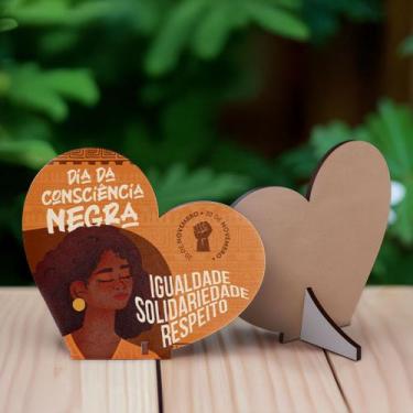 Imagem de Kit 10 Lembrancinhas MDF Dia da Consciência Negra - Deliparts, Modelo 