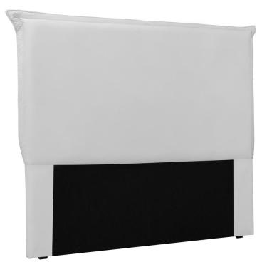Imagem de Cabeceira Estofada Cama Box Casal Queen Size Veneza 160cm Corano Branco - Desk Design