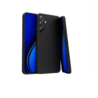 Imagem de Capa Capinha Slim Luxo Aveludada Premium Para Samsung Galaxy A14 (PRETA)