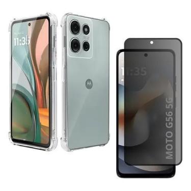 Imagem de Capa Capinha e Pelicula Privacidade 3D l Motorola Moto G56 5g - Phonec