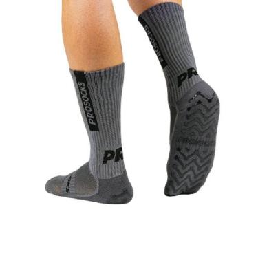 Imagem de Meia de Futebol Pro Socks Ultragrip, Cinza