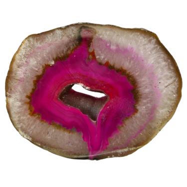 Imagem de Geodo de Pedra Ágata Rosa Natural Decoração