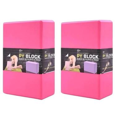 Imagem de 2 Peças Bloco Para Exercícios Yoga Pilates Meditação Alongamento Tijol