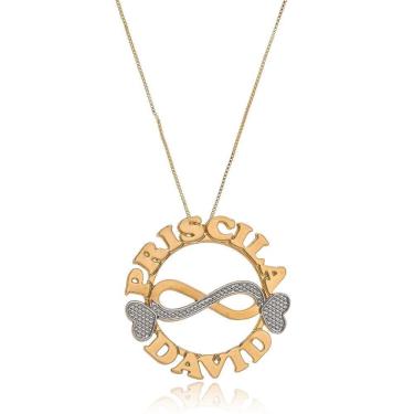 Imagem de Colar Mandala Com Infinito Trabalhado Rodium