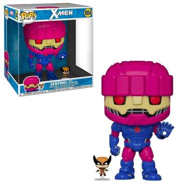 Imagem de Funko Pop X-Men 1054 Sentinel with Wolverine SuperSized