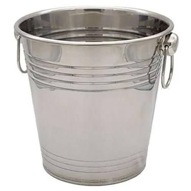 Imagem de Balde de Gelo Inox 4,5 Litros Conserva Bebida Festa Evento Aniversario Comemoraçao Reuniao Confraternizaçao