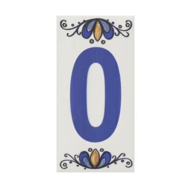 Imagem de Número Residencial Cerâmico Gabriela 15cm Número N°0