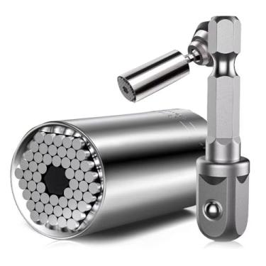 Imagem de Conjunto de ferramentas de soquete universal com adaptador de furadeira, conjunto de aderência para adultos