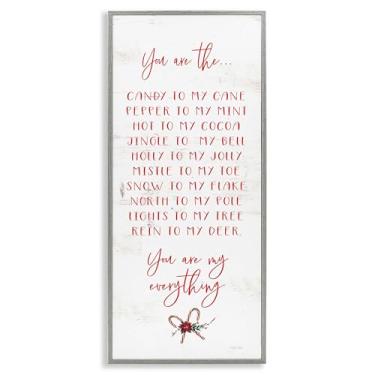 Imagem de Stupell Industries My Everything Holiday Romance Arte giclée emoldurada preta, design por Cindy Jacobs, 76 x 33