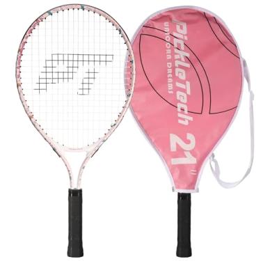 Imagem de Raquete de tênis infantil para meninas e meninos – Raquete de tênis juvenil de 53 cm, inclui bolsa de ombro de nylon 420D (unicórnio rosa)