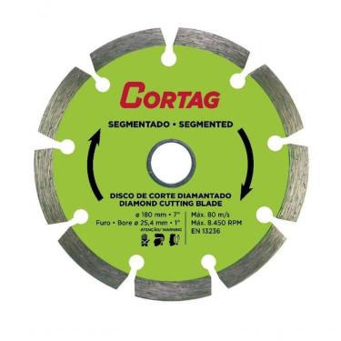 Imagem de Disco De Corte Diamantado E Segmentado 180mm - Cortag