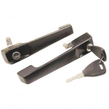 Imagem de Par Maçaneta Ext Porta Dir Esq Zamac Família Mb ônibus [f103]