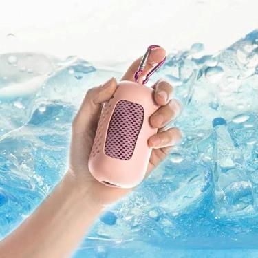 Imagem de LINGBI DAMI Toalha refrescante rosa (89 x 30 cm) toalha de fibra macia e respirável, adequada para ioga, exercícios, corrida, academia, treino e mais atividades