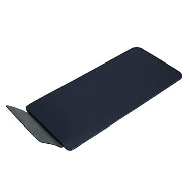 Imagem de Cryfokt Capa Protetora Fácil de Limpar Couro Pu Portátil Leve Capa de Teclado Sem Fio para Teclado Mágico 2, para Acessórios de Computador (Azul escuro)