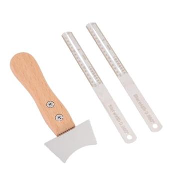 Imagem de RiToEasysports Serra de Fenda de Guitarra, Ferramenta de Reparo Luthier de Aço Inoxidável Com Dente de Serra Ajustável para Baixo Acústico Elétrico, Conjunto de Régua de Precisão para Manutenção