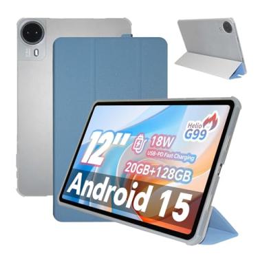 Imagem de Capa para tablet Teclast T60Pro de 12 polegadas, capa para tablet KONXISA com material de poliuretano premium, função de suporte dobrável, antiarranhões, à prova de choque, capas protetoras leves