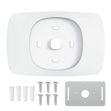 Imagem de AUURIO Placa de parede de termostato compatível com termostato inteligente ecobee 2025 kit de acabamento essencial com cobertura decorativa elegante programável WiFi acessório placa de acabamento