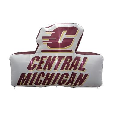 Imagem de FANMATS Mascote inflável NCAA Central Michigan Chippewas - Expositor inflável autoinflável, soprador e cordões embutidos, logotipo oficial da equipe - mostre seu espírito durante todo o ano