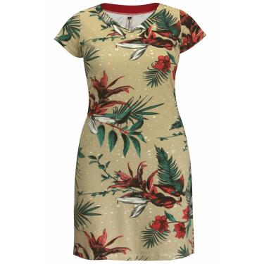 Imagem de Vestido Pau a Pique Algodão Estampado Vermelho