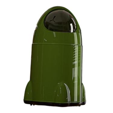 Imagem de Ｂｅｓｇａ Lixeira de grande capacidade com tampa e rodas, alta e móvel, com tampa de pressão, ideal para casa, escritório, garagem quarto, Verde