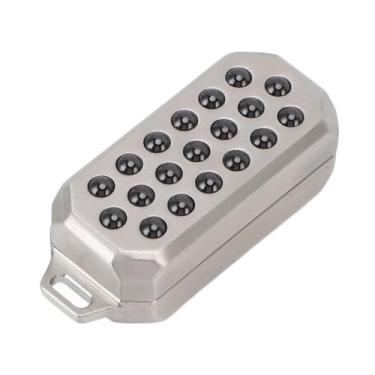 Imagem de Fabater Controle Deslizante de Aço Inoxidável do Cartão do Impulso da Mão para o Alívio Estresse e a Meditação, Brinquedo Portátil Controle Deslizante da Ponta Dedo para Viagens ou Trabalho