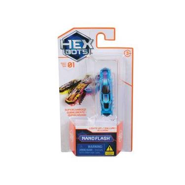 Imagem de Brinquedo Robo Sensorial Nano Flash Azul E Rosa - Hexbots