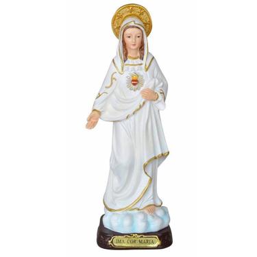 Imagem de Santa Imagem Imaculado Coração De Maria Resina 20,5cm