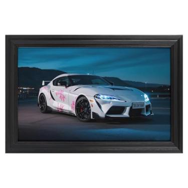 Imagem de HouLaiZhe JDM Tapetes de mesa para carro esportivo estático Sup JDM mouse pads para jogos de carro tapetes de mesa grandes para teclado de mesa tapete de computador 24 x 16 polegadas (60 x 40 cm)