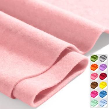 Imagem de Tecido de feltro - 91,4 cm x 91,4 cm 1,6 mm de espessura - Folhas de feltro de artesanato macio para decoração de projetos de arte de costura DIY (blush pêssego)