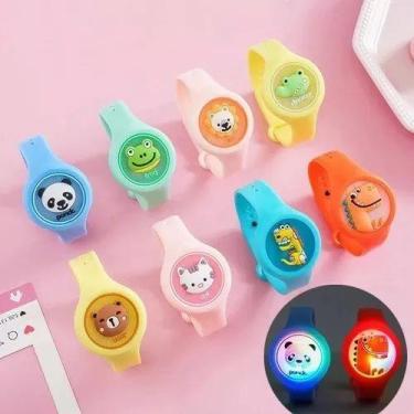 Imagem de Pulseira Infantil Repelente Anti Mosquito Colorida Previne Mosquitos P